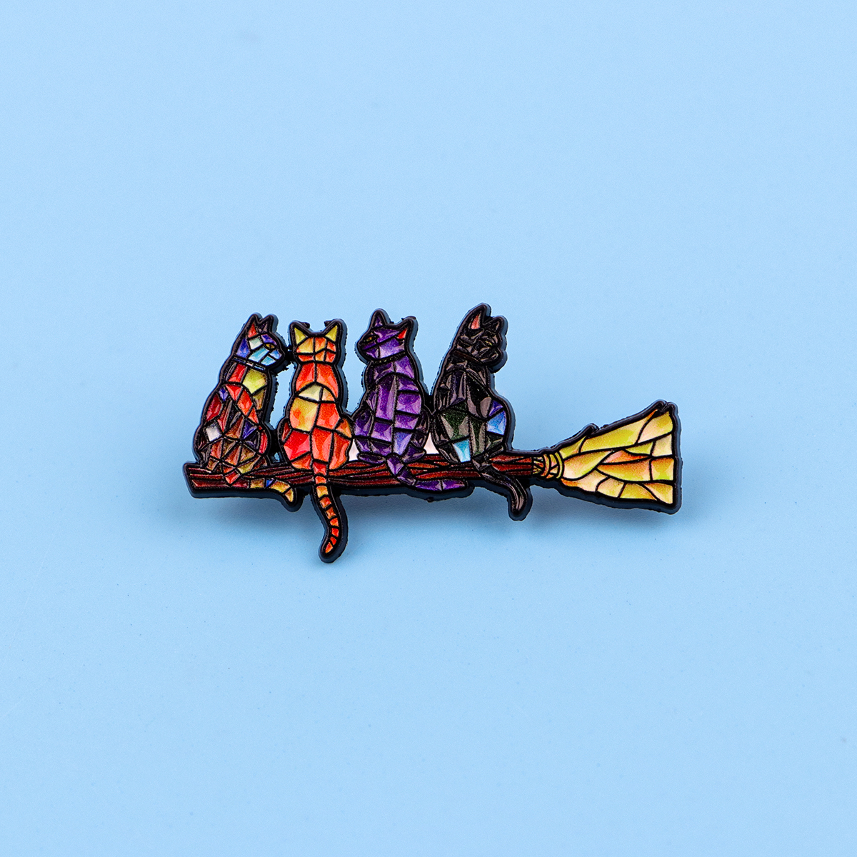 Colorful Cat Enamel Pin Witch  – Fashion Backpack Women Bewertung und Preis