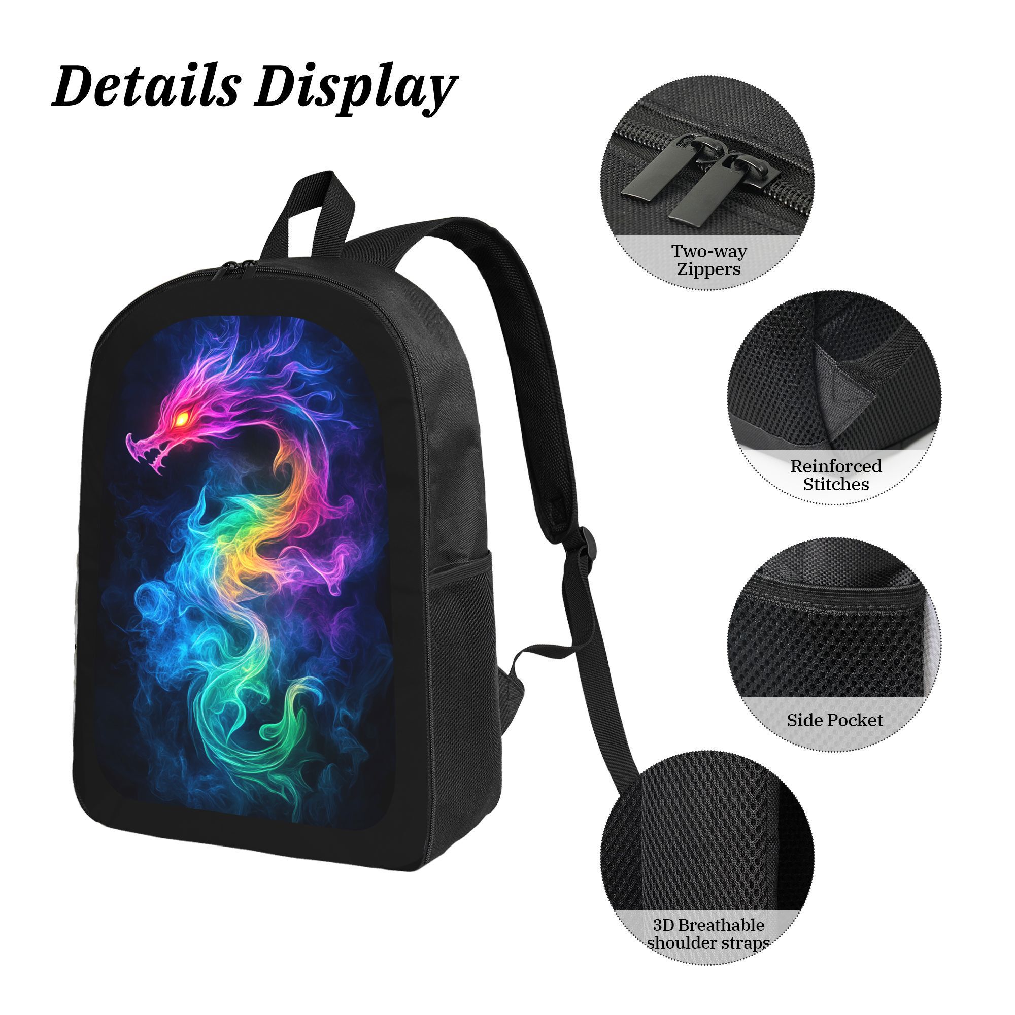 Color Dragon Printed School Ba – School Backpack Teen Bewertung und Preis