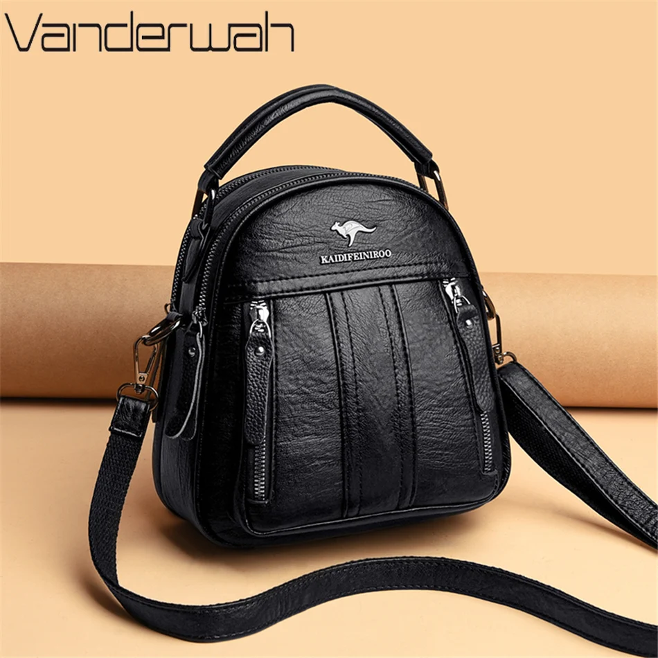 4 In 1 Leather Backpacks Multi – Leather Backpack Vintage Bewertung und Preis