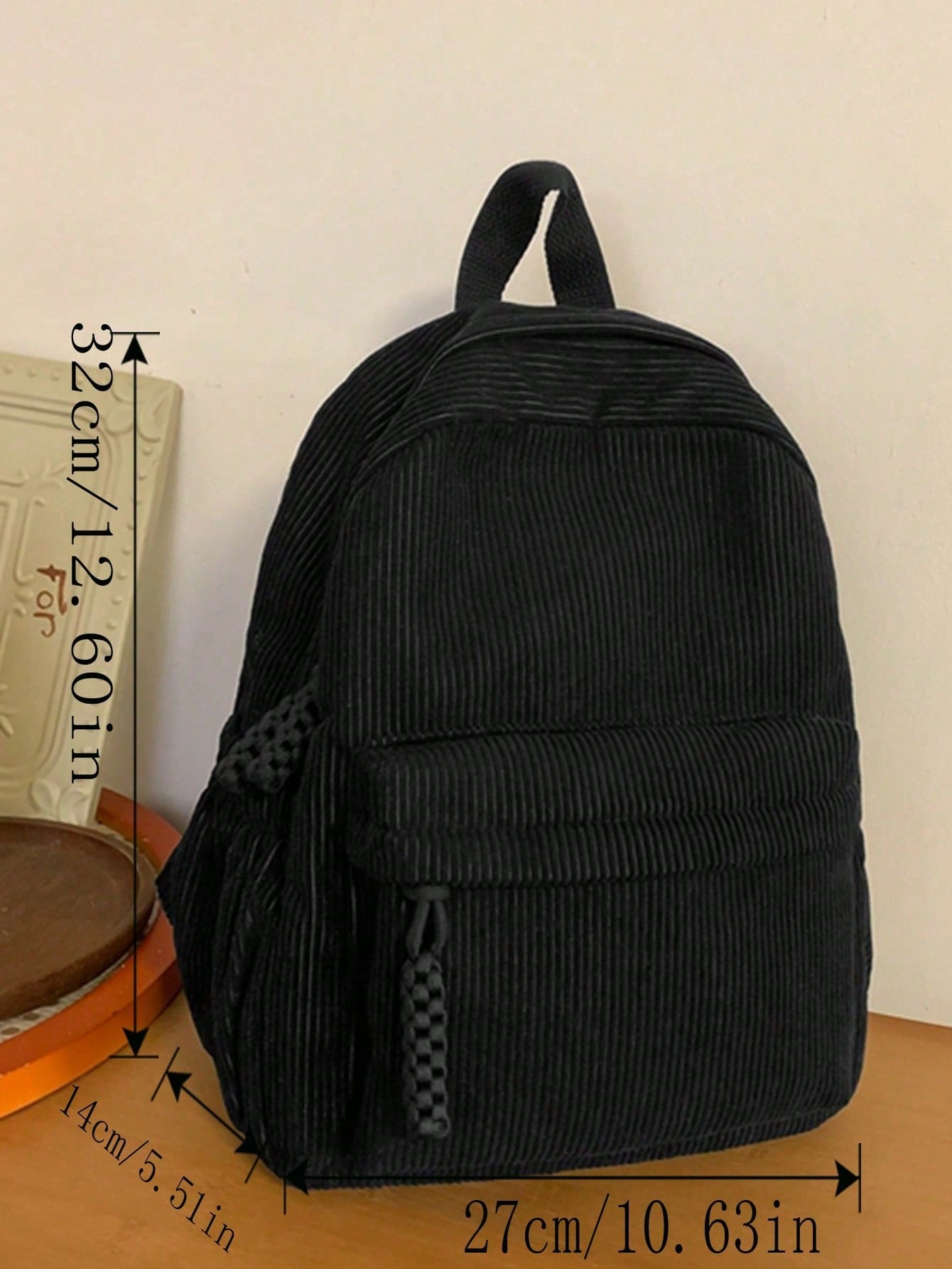 Solid Color Corduroy Fabric Fa – Fashion Backpack Women Bewertung und Preis