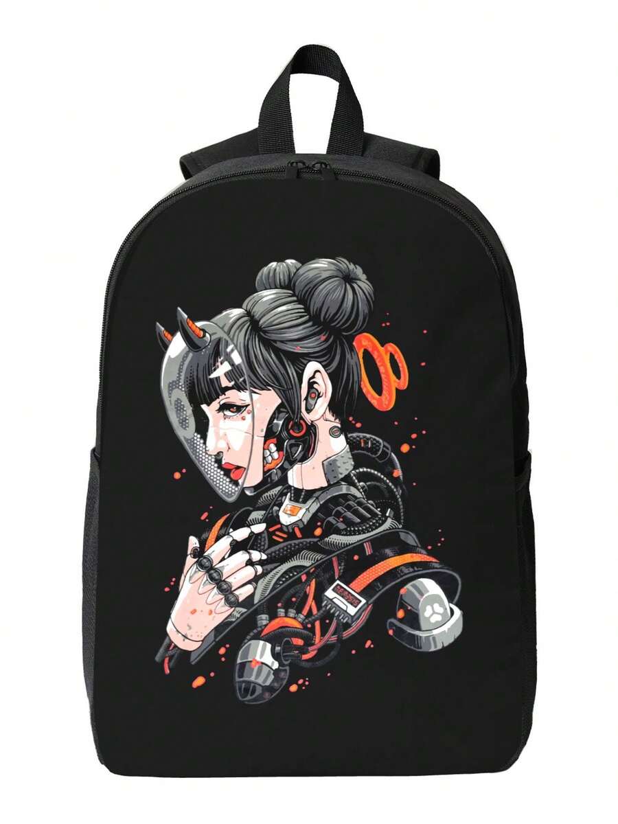 Cyberpunk Cyborg Girl Waterpro – Travel Backpack Anti Theft Bewertung und Preis