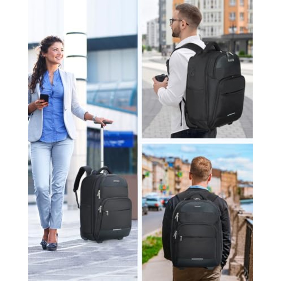 Rolling Backpack 30L Travel La – Laptop Backpack 15.6 Bewertung und Preis