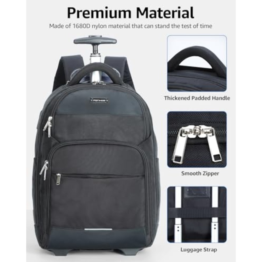 Rolling Backpack 30L Travel La – Laptop Backpack 15.6 Bewertung und Preis