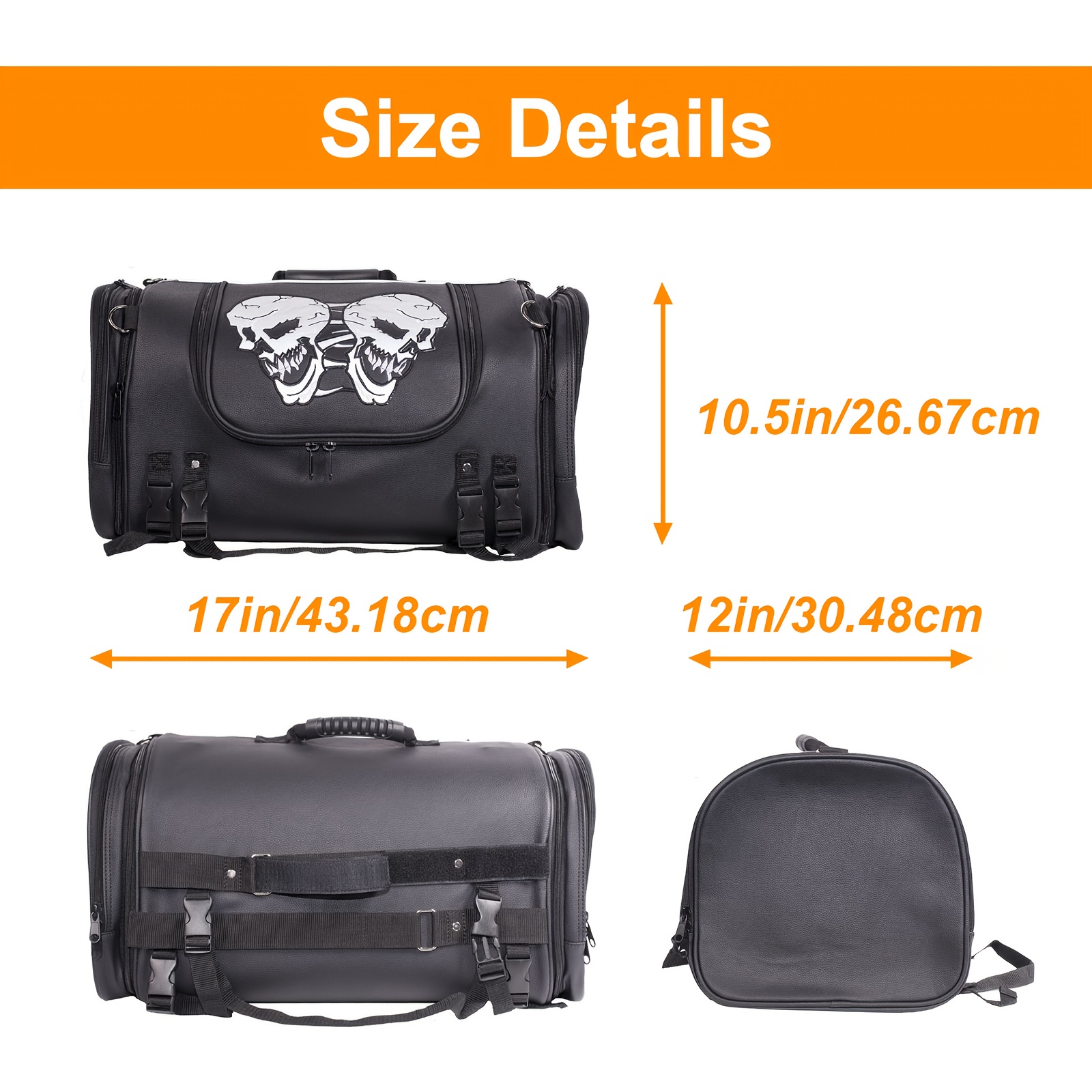 17in Black SKull Motorcycle Sa – Rain Cover Backpack Bewertung und Preis