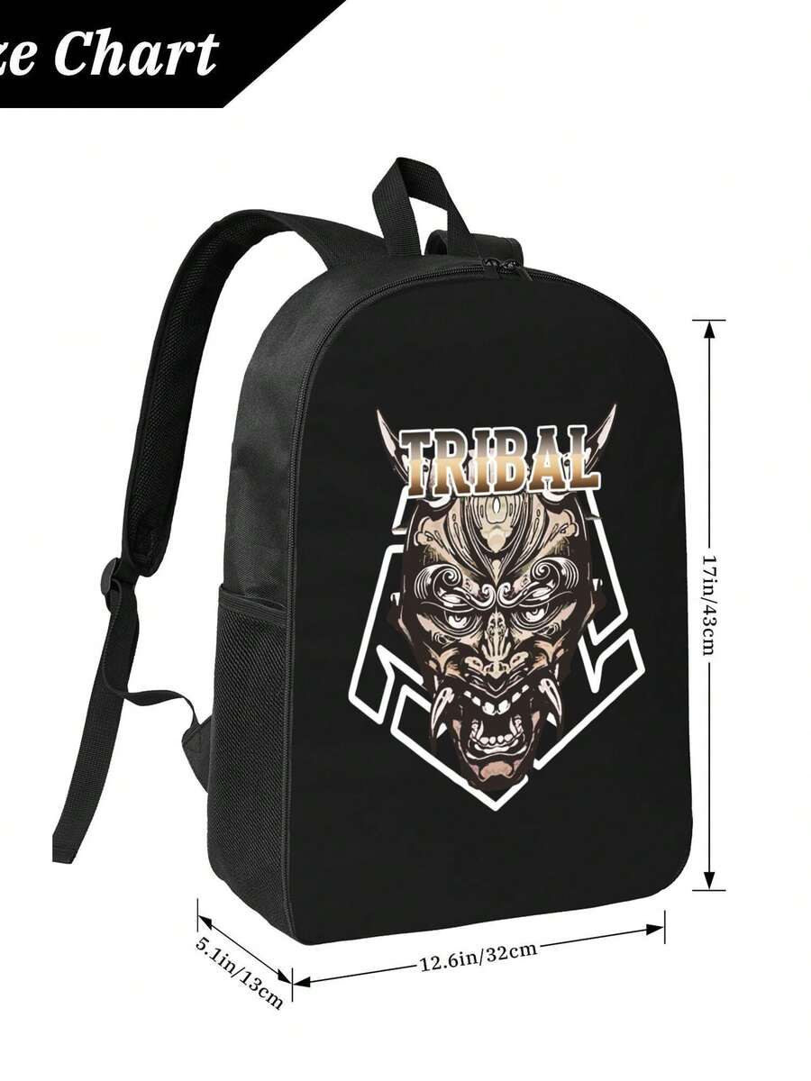 Tribal Demon Print Waterproof  – Travel Backpack Anti Theft Bewertung und Preis