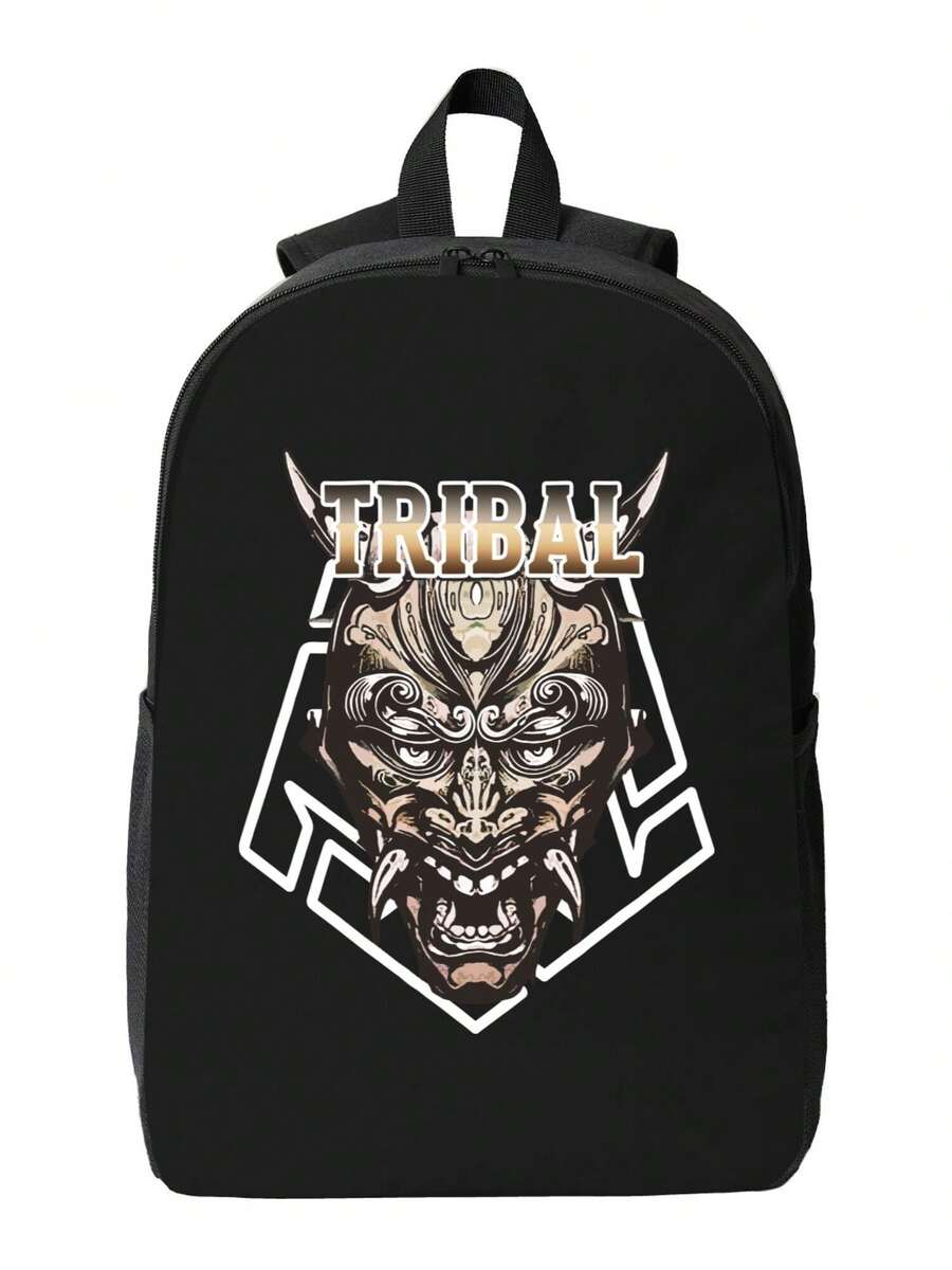 Tribal Demon Print Waterproof  – Travel Backpack Anti Theft Bewertung und Preis