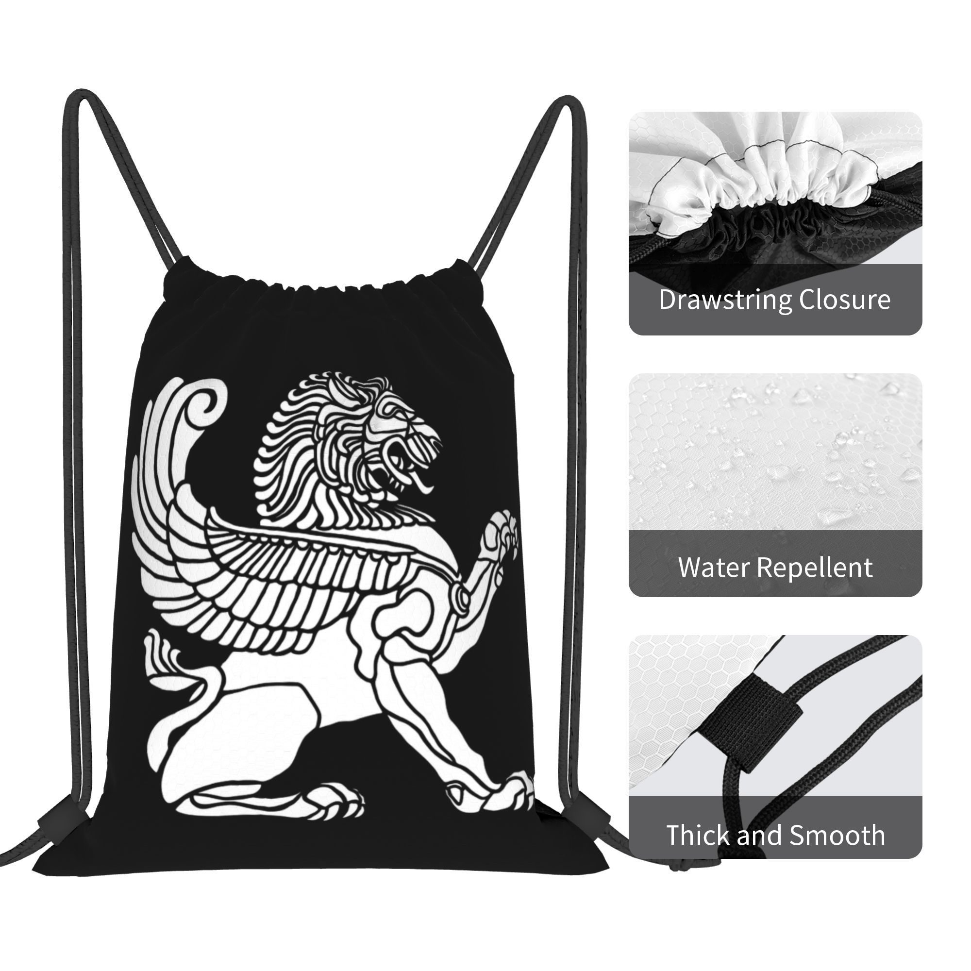 Persian Lion Iranian Iran Pers – Drawstring Gym Bag Bewertung und Preis