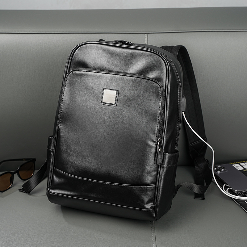 Man's PU Leather Backpack Exec – Leather Backpack Vintage Bewertung und Preis