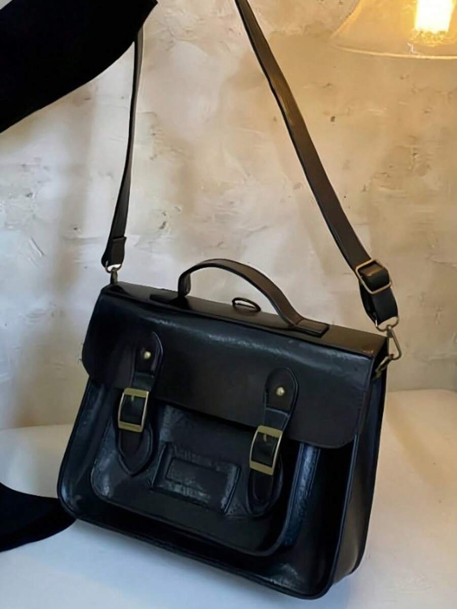 Retro British Style Satchel Ba – Leather Backpack Vintage Bewertung und Preis