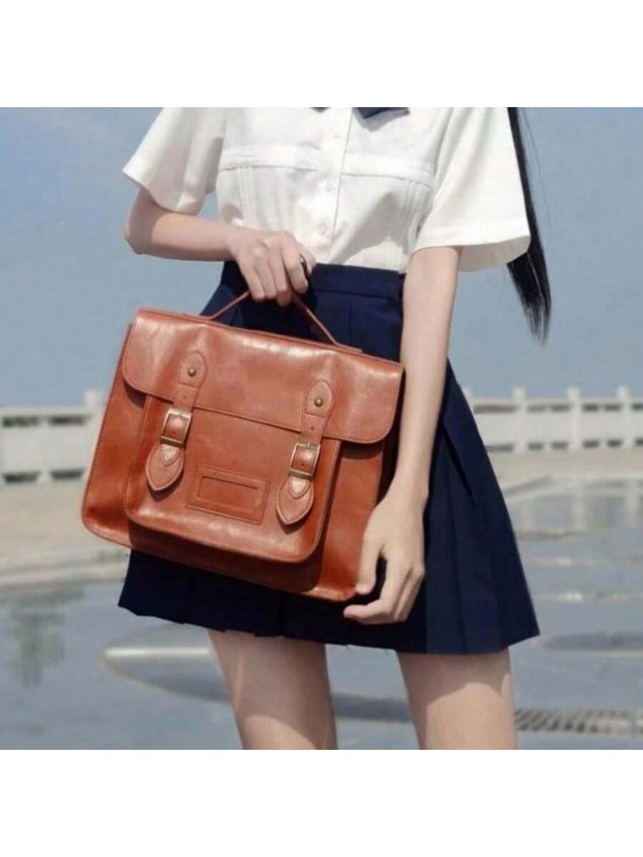 Retro British Style Satchel Ba – Leather Backpack Vintage Bewertung und Preis