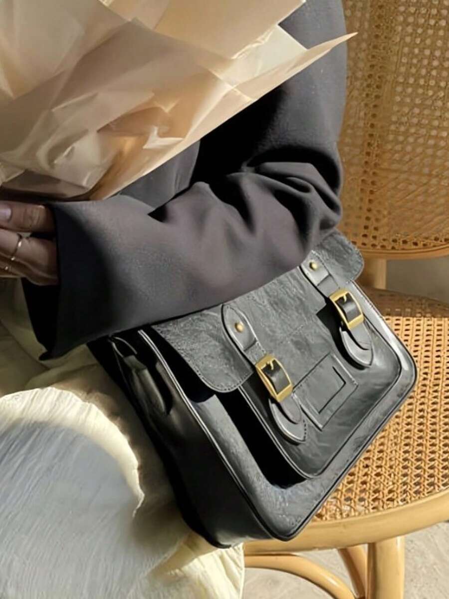 Retro British Style Satchel Ba – Leather Backpack Vintage Bewertung und Preis