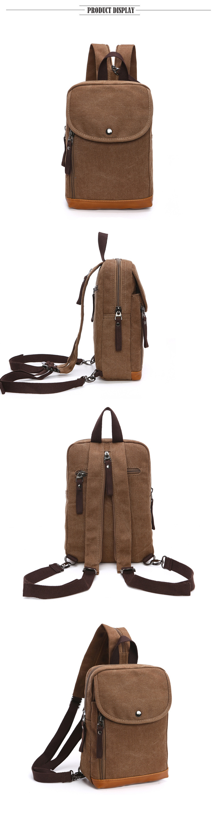 Men's Canvas Mini Backpack Men – Sling Backpack Shoulder Bewertung und Preis