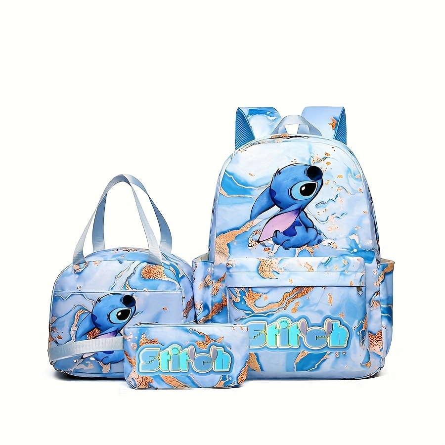 Stitch Series Cartoon Three Pi – Canvas Backpack Casual Bewertung und Preis