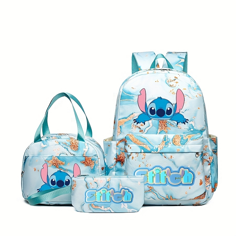 Stitch Series Cartoon Three Pi – Canvas Backpack Casual Bewertung und Preis