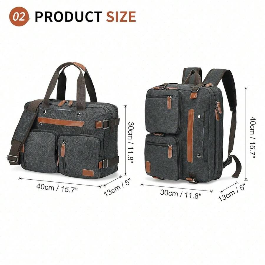 Canvas Laptop Backpack 3-In-1  – Canvas Backpack Casual Bewertung und Preis