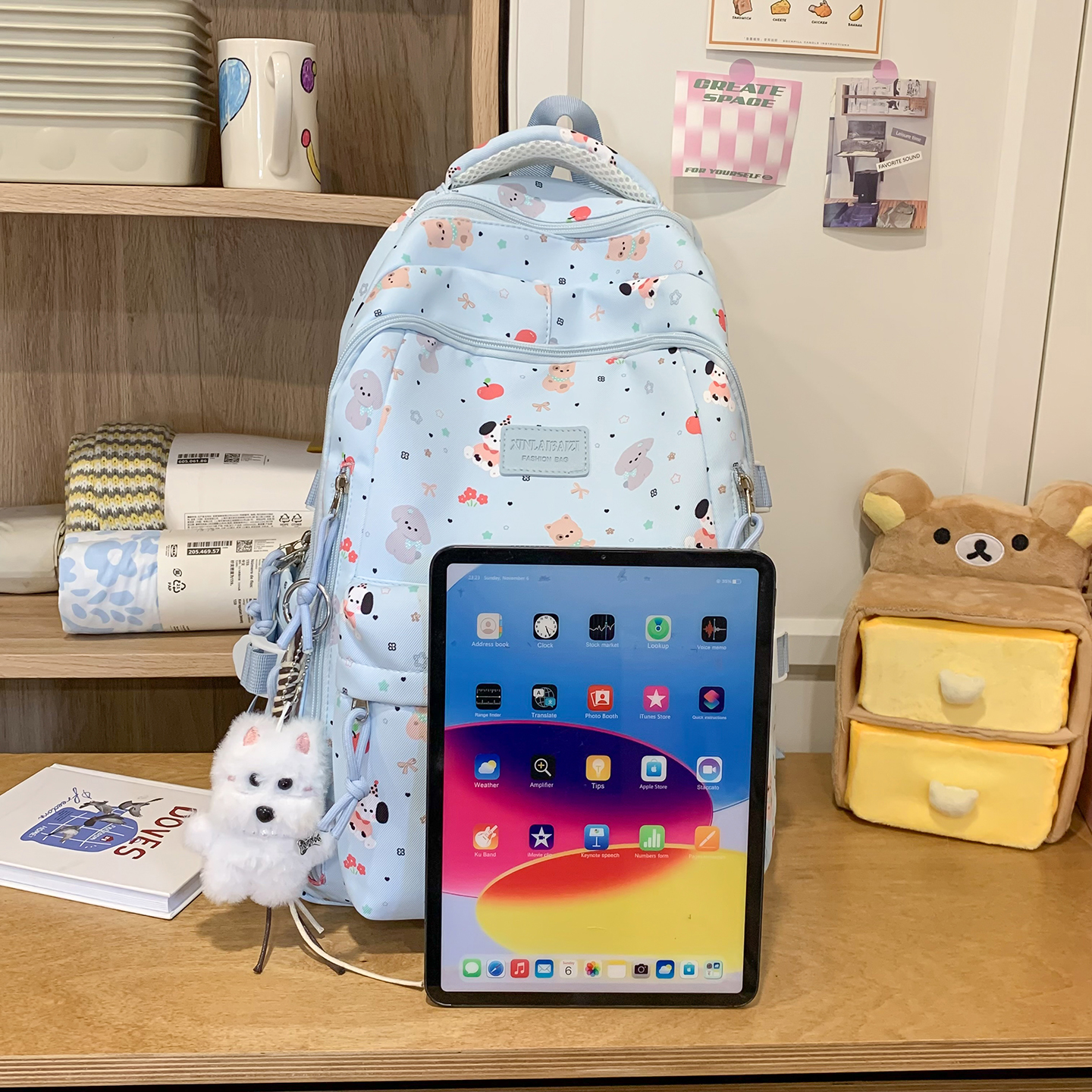 Cute Animal Print Backpack Wom – School Backpack Teen Bewertung und Preis