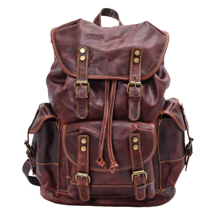 European and American vintage  – Leather Backpack Vintage Bewertung und Preis