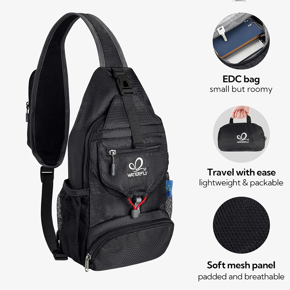 WATERFLY Chest Bag Shoulder Sm – Sling Backpack Shoulder Bewertung und Preis