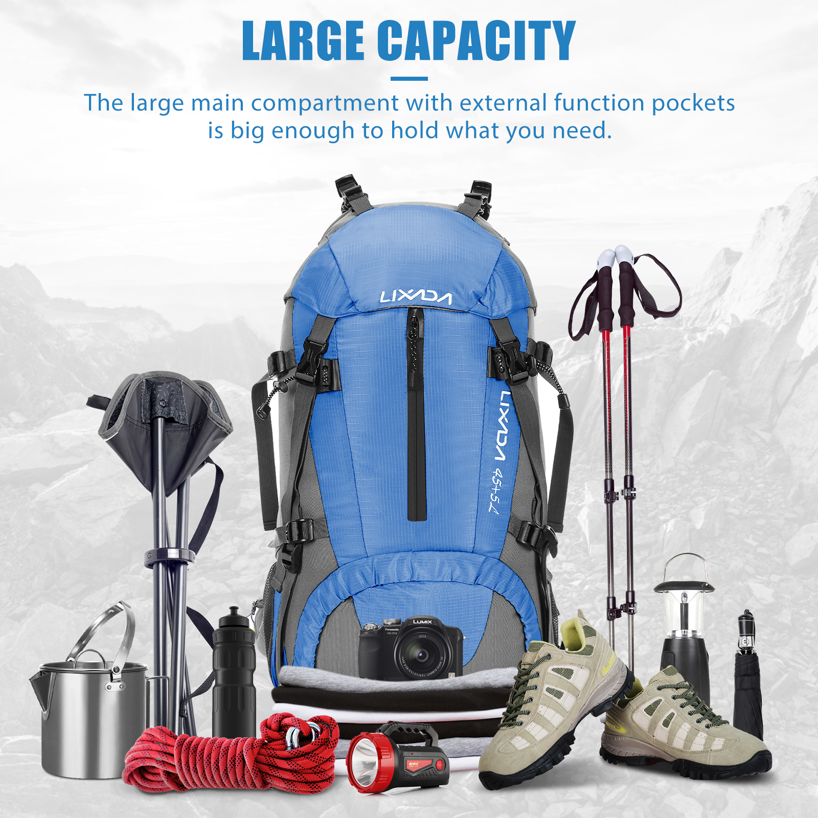 Lixada 50L Large Waterproof Tr – Rain Cover Backpack Bewertung und Preis