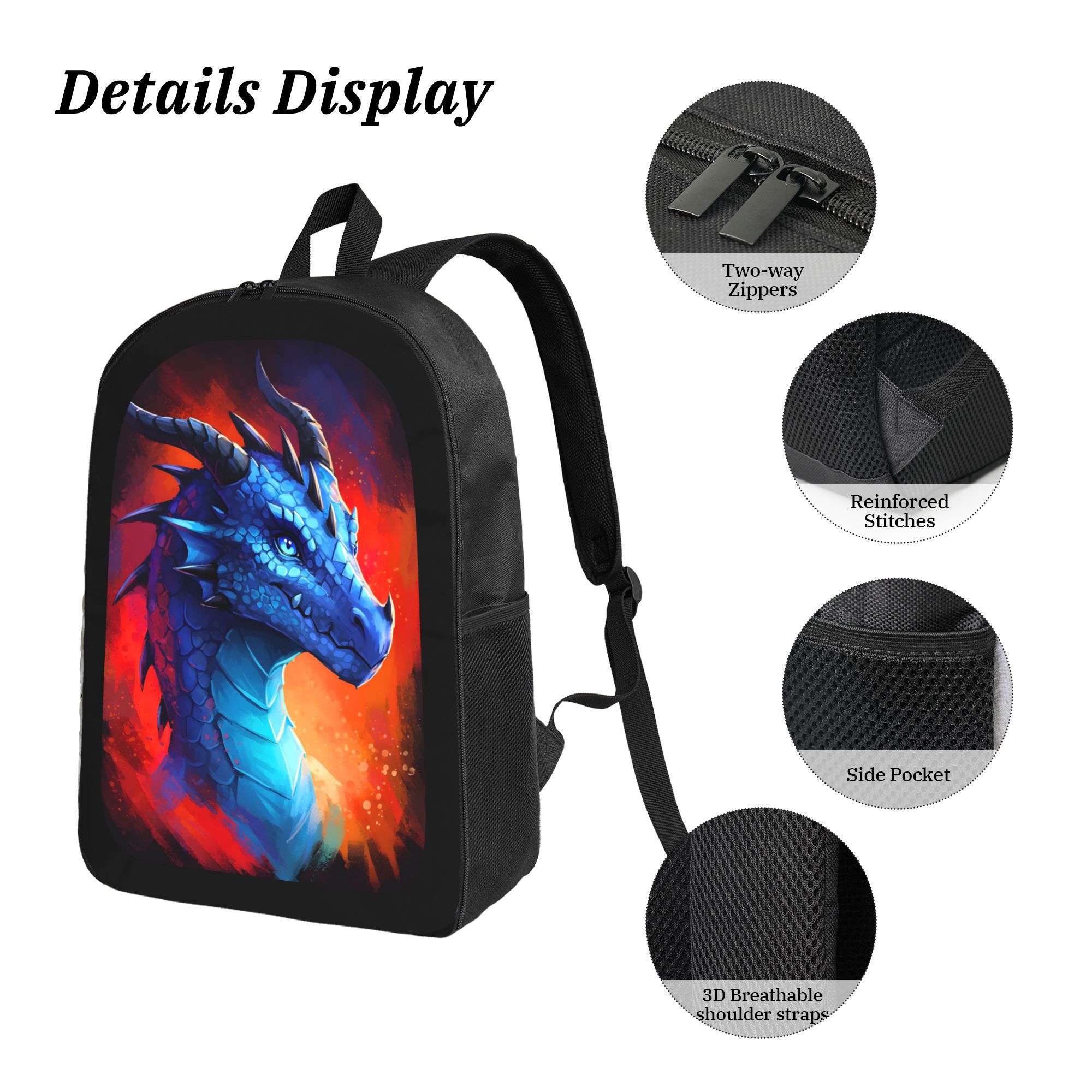 Magnificent Blue Dragon Backpa – School Backpack Teen Bewertung und Preis