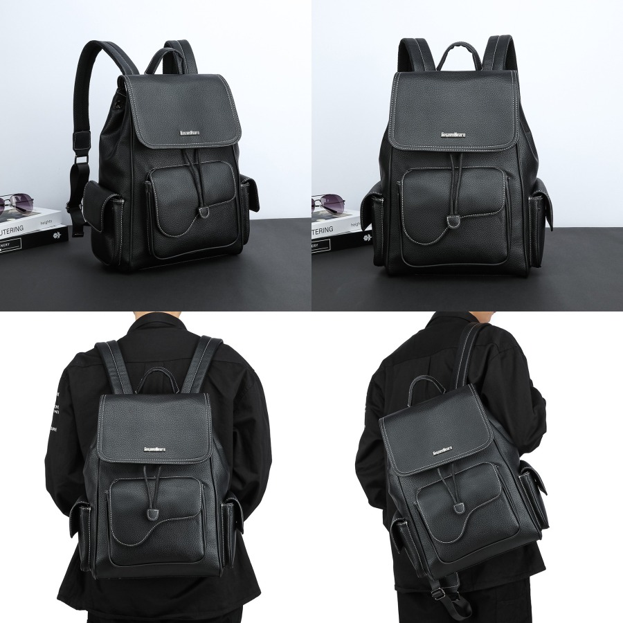 【New Arrival】Women's Black Fau – Leather Backpack Vintage Bewertung und Preis